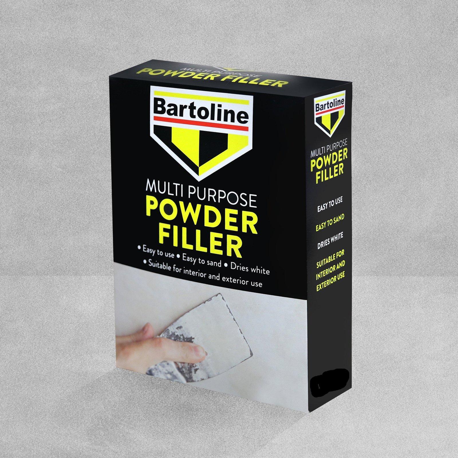 Bartoline Powder Filler 450g - Easy to use, Easy to sand, Dries white, Suitable for interior and exterior use