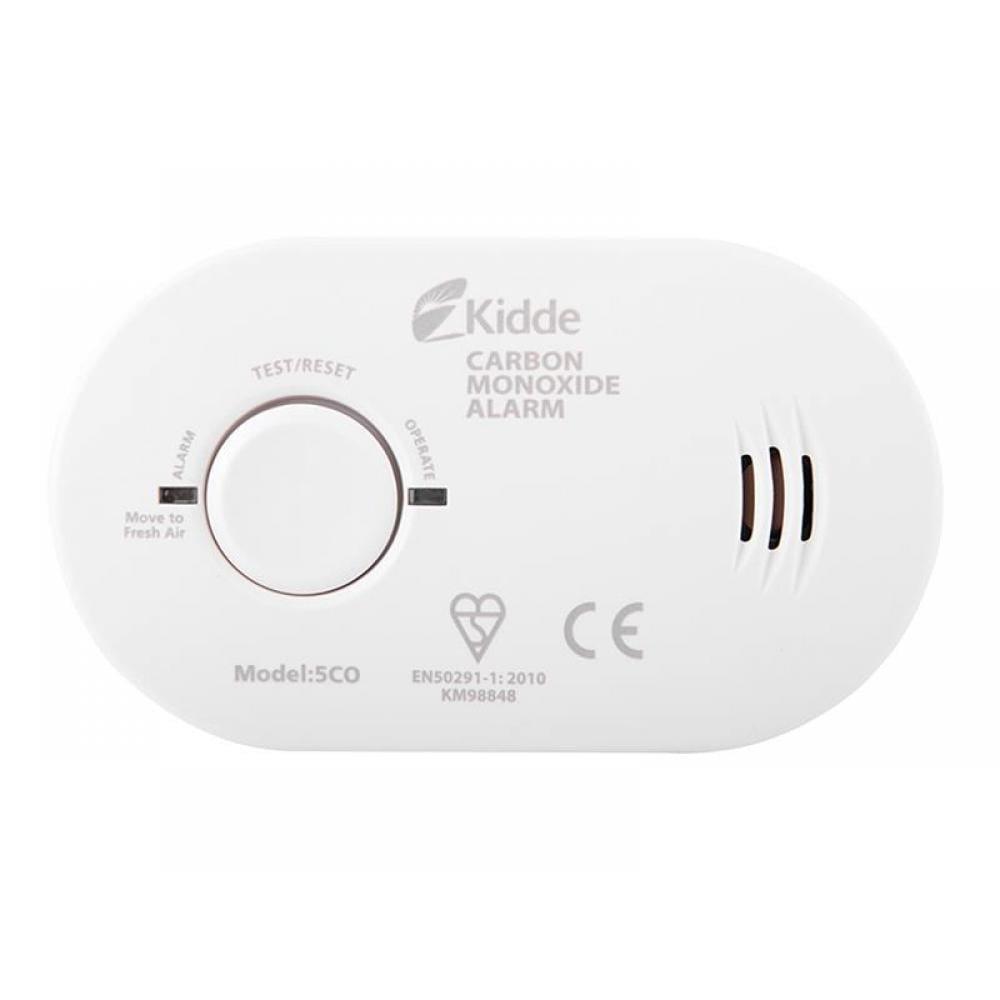 Kidde Battery-Powered Carbon Monoxide Alarm K5CO - 7 Year Battery Life, Continuous Monitoring, Test/Reset Button, EN50291-1:2018 Certified