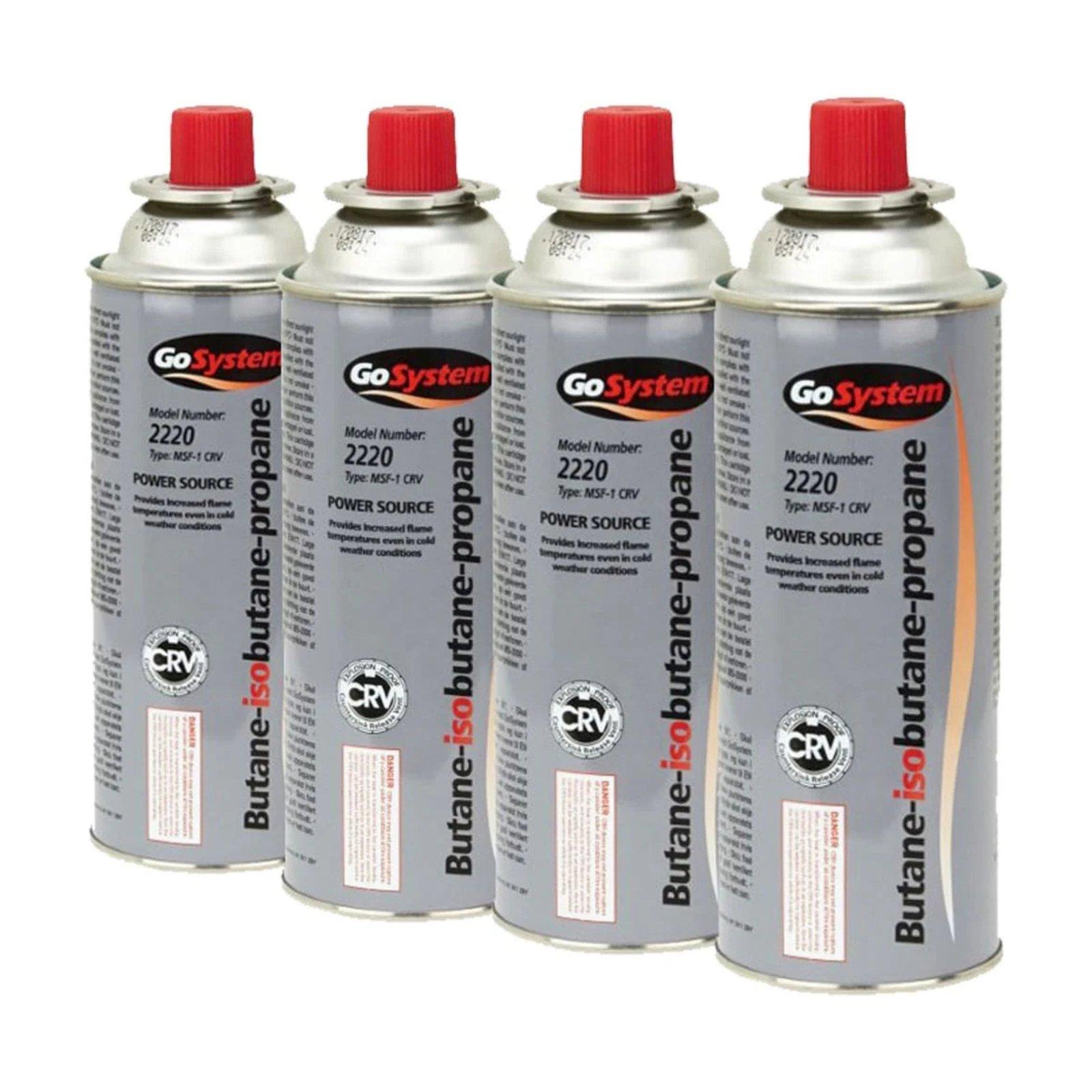 Butane Gas Cartridges 4 Pack Portable Power Propane Mixture