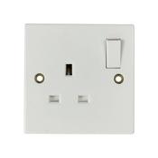 Powermaster Socket Switched White image