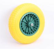 Wheelbarrow Wheel Yellow Foam Filled Puncture Proof image