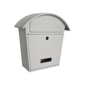 Gardag Arcade Galvanised Steel Mailbox White 36 x 37 x 13.5cm image