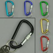 Carabiner Clip Key Ring with Locking Gate