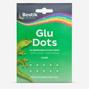 Bostik Removable Glu Dots Clear 64-Pack