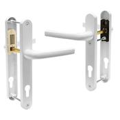 White PVC Door Handle 215mm Screw Centres