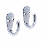 Copex Single Robe Hook Chrome 2pk