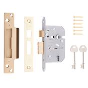 ERA Viscount 5 Lever Mortice Sashlock Brass 3" image