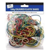 Tallon Assorted Coloured Elastic Bands 100g image