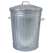 Galvanised Dustbin With Lid 85 Litre