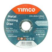 Timco Metal Slitting Disc 115 x 22.2 x 1mm