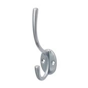 Timco Hat &amp;amp; Coat Hook Satin Chrome 125 x 32mm image