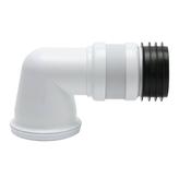 Fluidmaster Toilet Pan Connector Flexible Short 90 Degree White 110mm image