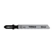 Timco HSS Jigsaw Blades Metal 76mm 5 Pack