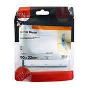 Timco Corner Braces Zinc 100 x 100mm 2 Pack image