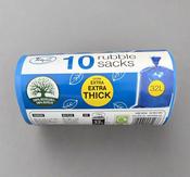 TidyZ Extra Thick Rubble Sacks 32L 10 Pack image