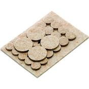 Premier Assorted Adhesive Felt Furniture Pads 24 Piece image