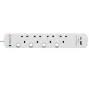 Powermaster 4 Gang Switched Extension Lead with Surge Protection and USB 2m image