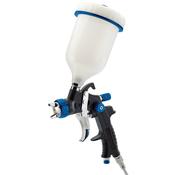 Draper HVLP Spray Gun Kit 3 Tips Aluminium 600ml
