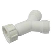 Plastic Washing Machine Splitter Y Piece ¾"