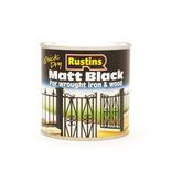 Rustins Quick Dry Matt Black Paint 250ml