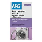 HG Service Washing Machine and Dishwasher Cleaner 2 x 100g