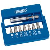 Draper Screwdriver Bit Set 8pk Chrome Vanadium 25mm image