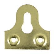 Timco Mirror Plates Slotted Electro Brass 4pk