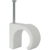 Timco Nail In Pipe Clip White image