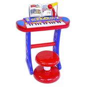 Bontempi 37 Key Electronic Keyboard With Microphone Legs And Stool image