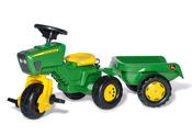 Rolly 052769 John Deere Pedal Tractor And Trailer With Sound Steering image