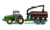Siku John Deere 8430 Tractor With Forestry Trailer 1:50 image