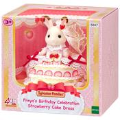 Sylvanian Families Freya's Birthday Celebration Strawberry Cake Dress