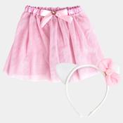 Hello Kitty Tutu And Head Piece Costume Set