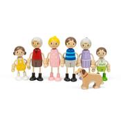Big Jigs Generational Wooden Family Doll 7 Piece Set image