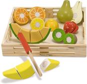 Melissa &amp; Doug Wooden Cutting Fruit Playset image
