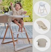 Baby Elegance Mash High Chair Bundle Complete White image