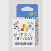 Haku Yoka Spiral Crayons 12 Pack image