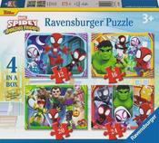 SpiderMan Spidey And His Amazing Friends 4 In A Box Jigsaw Puzzle image