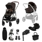 Cybex Gazelle S  Bundle Chocolate Brown With Cloud G Car Seat And Base