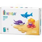 Hey Clay Sculpting Clay Ocean 6 Can Set image