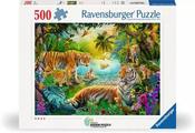 Ravensburger Tigers In The Oasis 500pc Jigsaw Puzzle image
