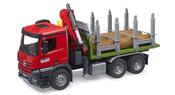 Bruder MB Acros Timber Truck With Crane And Logs