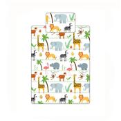 Little Bubz Cot Bed Duvet And Pillow Cover  Set 150cm x 120cm Jungle