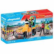 Playmobil Action Heroes Road Construction 43pc Playset