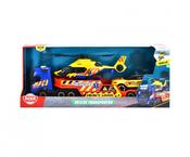 Dickie Rescue Transporter Playset c/w Helicopter Ands Car