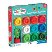 Clementoni Soft Clemmy Baby Dragon Sensory Soft Blocks Set image