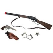 Gonher Cowboy Rifle &amp; Pistol Playset 8 Shot