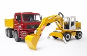 Bruder 02751 MAN TGA Construction Truck With Excavator image
