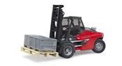 Bruder 02513 Linde HT160 Forklift With Pallet And 3 Containers