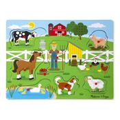 Melissa &amp; Doug See And Hear Sound Puzzle Old Mac Donald's Farm
